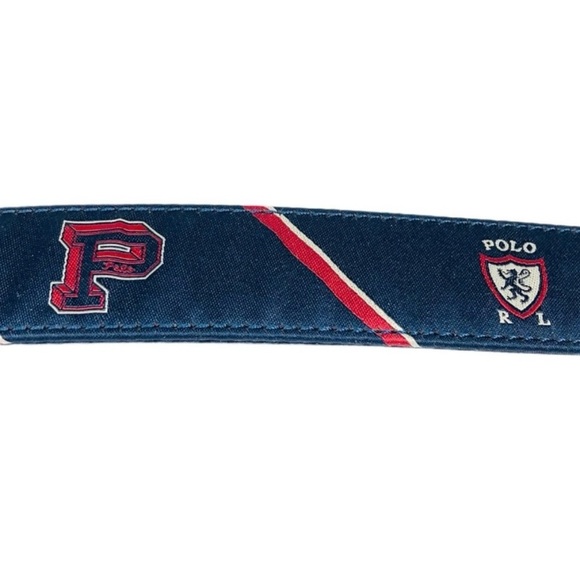 Polo Ralph Lauren Striped Logo Crest Belt 40 - Picture 4 of 10